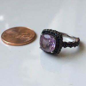 Sterling silver and gemstone ring